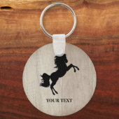 馬の飼育の馬術の訓練 キーホルダー (正面)