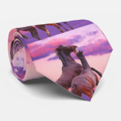 馬の飼育遊の日の出のネクタイ ネクタイ (ロール)
