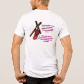 馬の飼葉桶の中の恵み トライブレンドTシャツ (裏面)