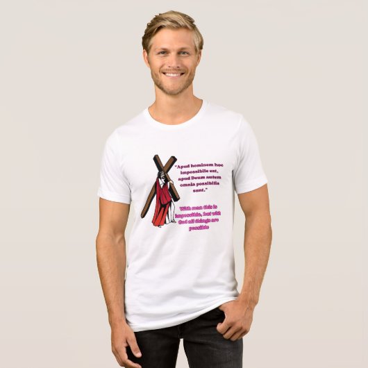 馬の飼葉桶の中の恵み トライブレンドTシャツ (正面全面)