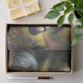 馬の飾牧草地のデコページ 薄葉紙 (ギフト)