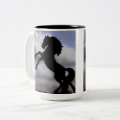 馬の養育 ツートーンマグカップ (正面左)