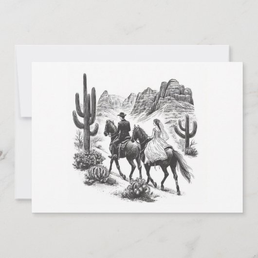 馬の馬の峡谷カップル日付を保存 セーブザデート (裏面)