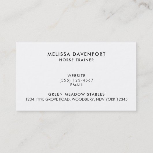 馬の馬の茶色の写真とよくはしゃぐ野生 名刺 (裏面)