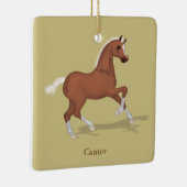 馬の馬の馬のカータリングパーソナライズされたサレルゲイト セラミックオーナメント (右)