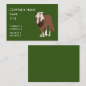 馬の馬ライダー馬トレーナー 名刺 (正面/裏面)