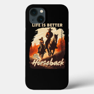 馬の馬乗りの馬の馬乗りの方が人生は良い iPhone 13ケース