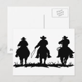 馬の馬乗り ポストカード (正面/裏面)