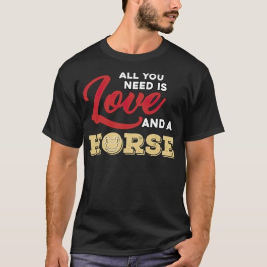 馬の馬好きギフトT馬のことわざthelwell Tシャツ (正面)