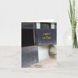 馬の馬小屋、ハッピーイースターカード シーズンカード