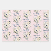 馬の馬術馬好き パーソナライズされた ラッピングペーパーシート (正面2)