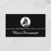 馬の馬術 名刺 (正面)