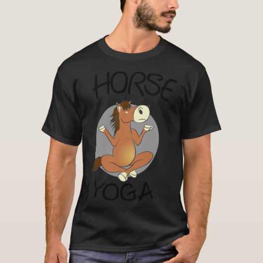 馬の馬蹄形の西 Tシャツ (正面)