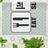 馬の馬食べ乗りはタオルを洗う キッチンタオル (折り畳み)