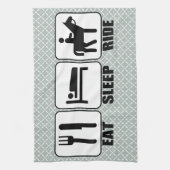 馬の馬食べ乗りはタオルを洗う キッチンタオル (縦)