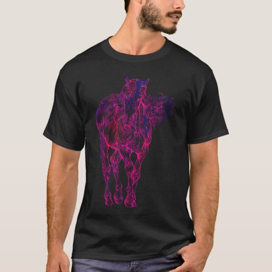 馬の馬馬好きギフト馬の馬の馬のジードギャロップh tシャツ (正面)