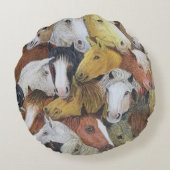 馬の馬 ラウンドクッション (裏面)