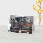 馬の駐車場 カード (黄色い花)