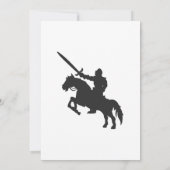 馬の騎士 – 背景色を選択 招待状 (裏面)
