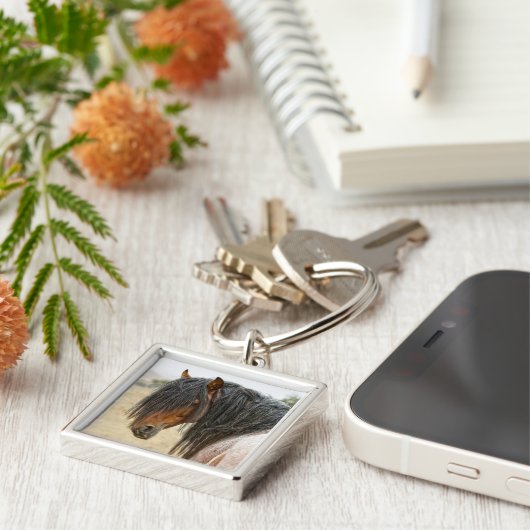 馬の鬣 キーホルダー (側面)