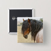 馬の鬣 缶バッジ (正面&裏面)