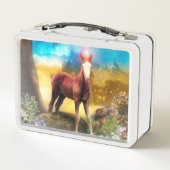 馬の魅惑を受けた森 メタルランチボックス (裏面)