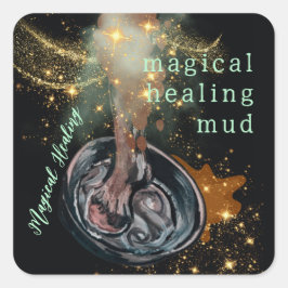 馬の魔法の癒しの泥 スクエアシール