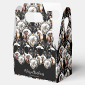 馬の黒と金ゴールドクリスマス引用文 フェイバーボックス (オープン)