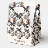 馬の黒と金ゴールドクリスマス引用文 フェイバーボックス (オープン)