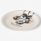 馬の黒と金ゴールドクリスマス引用文 ペーパープレート (アングル)