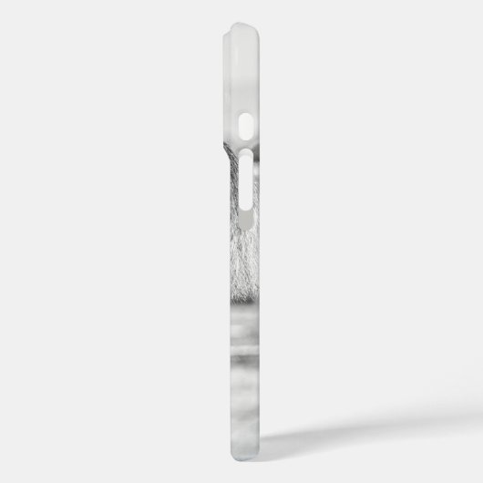 馬の黒白の美術写真 Case-Mate iPhoneケース (裏面 / 左)