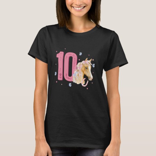 馬の10歳の誕生日 Tシャツ (正面)