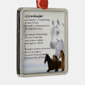 馬のGrandaughterの詩 メタルオーナメント (右)