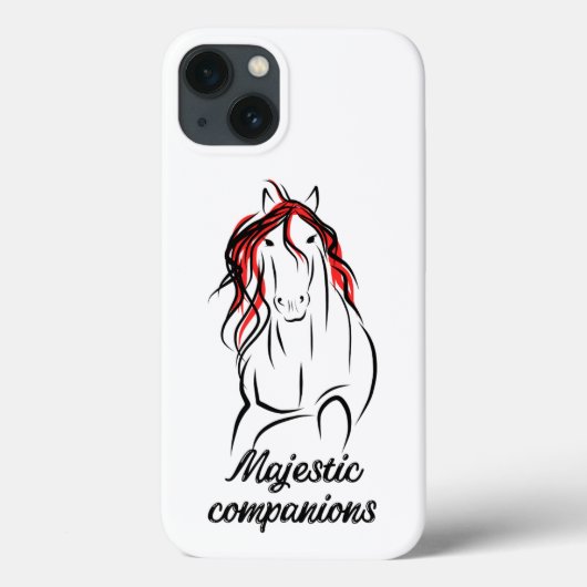 馬のiPhoneケース Case-Mate iPhoneケース (裏面)