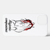 馬のiPhoneケース Case-Mate iPhoneケース (裏面 (横))
