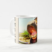 "馬のSmileのコーヒーカップ コーヒーマグカップ (正面左)