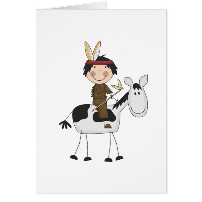 馬のTシャツおよびギフトのインディアン (正面)