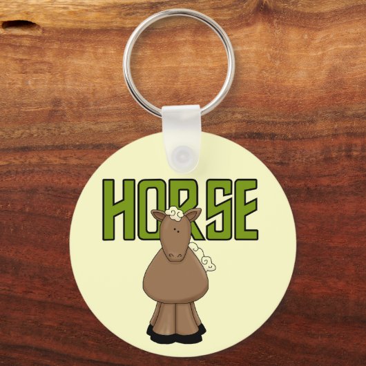 馬のTシャツおよびギフト キーホルダー (正面)