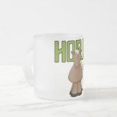 馬のTシャツおよびギフト フロストグラスマグカップ (正面左)