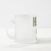 馬のTシャツおよびギフト フロストグラスマグカップ (左)