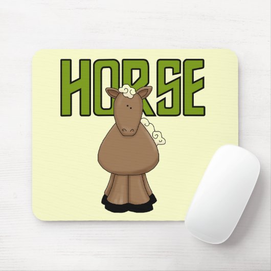 馬のTシャツおよびギフト マウスパッド (マウス)