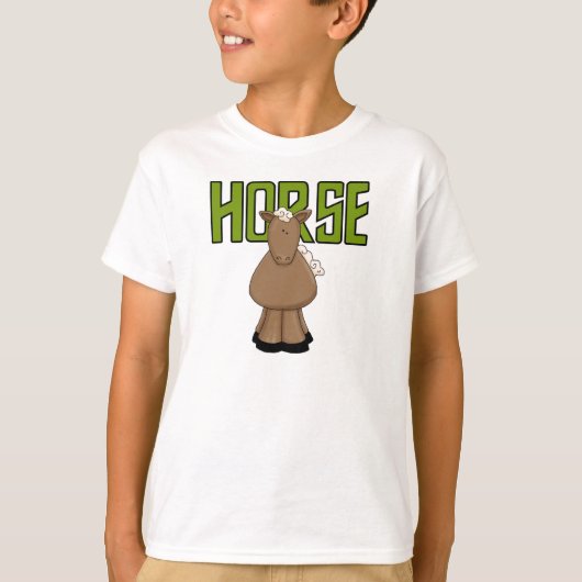 馬のTシャツおよびギフト Tシャツ (正面)