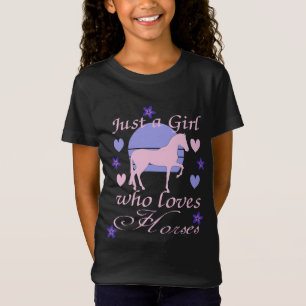 馬のTシャツが大好きな女の子 Tシャツ