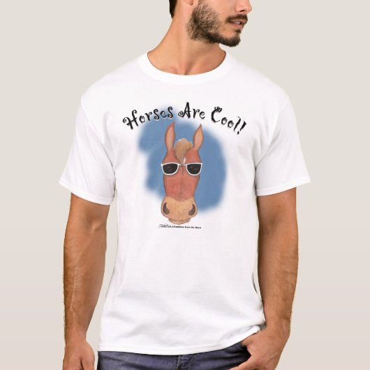 馬はクールです! Tシャツ (正面)