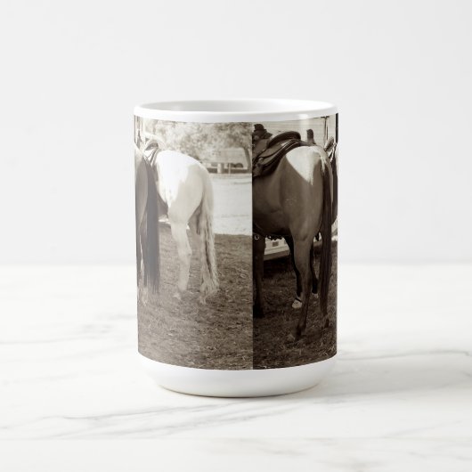 馬はコーヒー・マグを接合します コーヒーマグカップ (中央)