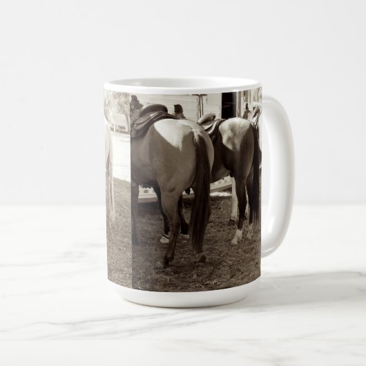 馬はコーヒー・マグを接合します コーヒーマグカップ (正面右)