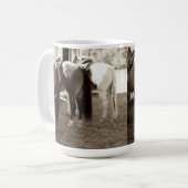 馬はコーヒー・マグを接合します コーヒーマグカップ (正面左)