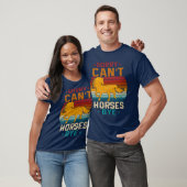 馬はバイバイできないって残念 Funny Vintage old Horse fami Tシャツ (ユニセックス)