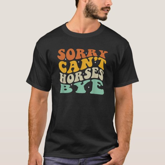 馬はバイ!ごめんね Tシャツ (正面)