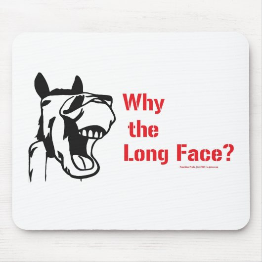 馬はバーに…歩きます マウスパッド (正面)